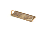 Glass-Bottom Grazing & Serving Tray — Slim Rectangular