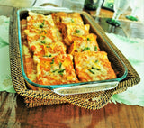 Rectangular Casserole Basket with Pyrex, 4 Qt Baker