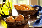 Oval Bread Basket with Scalloped Edge, Medium
