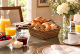 Rectangular Bread Basket with Handles, Small