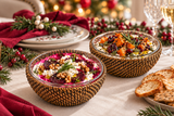 Round Bowl Serving Dish Set of 2 Glass, 16 Oz Each