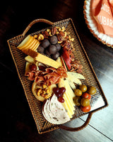 Glass-Bottom Grazing & Serving Tray — Rectangular Small