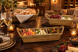 Sectional Server, 2 Sections, Includes 2 Glass Dishes