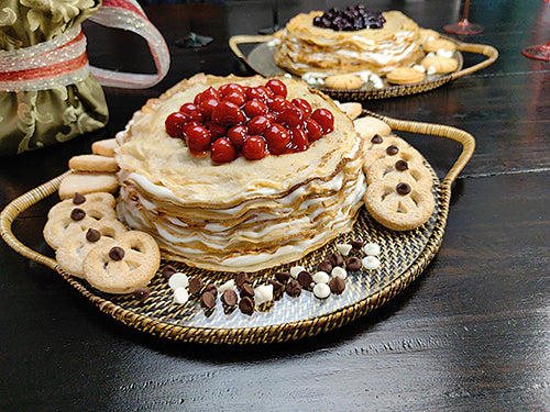 The finely detailed weaving elevates any table spread.