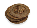 Set of woven plate charger on a white background