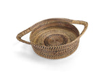 round tray with handles handwoven eco luxury