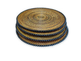 Round placemat with beads set of 4