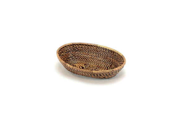 Oval Bread Basket with Scalloped Edge, Medium