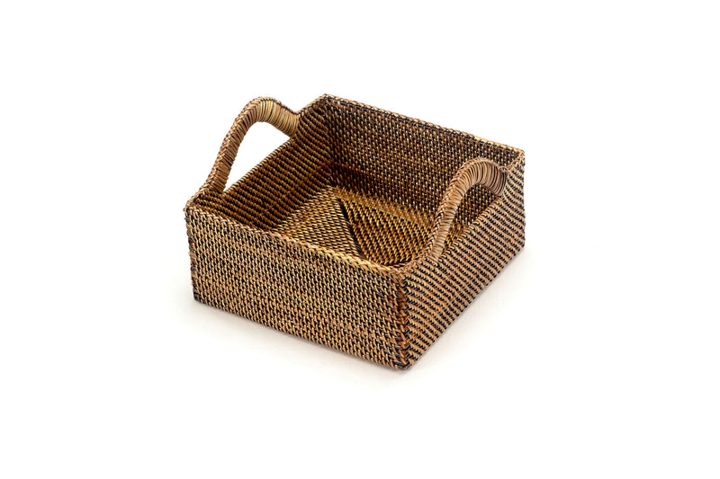 Square Basket with Handles,  Medium