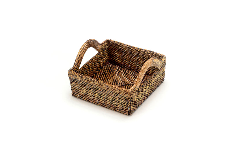 Square Basket with Handles, Small