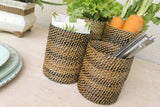 Woven Flatware Caddy Basket