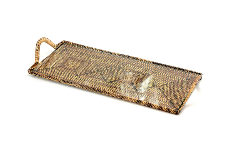 Rectangular Glass Cocktail Tray